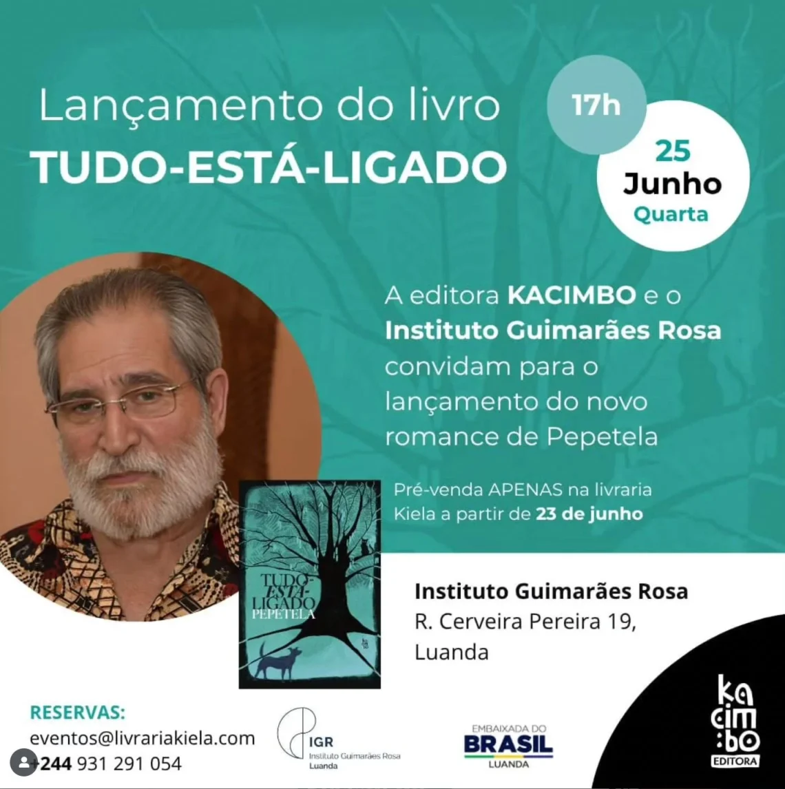 Pepetela brinda leitores com a obra “Tudo-Está-Ligado”.