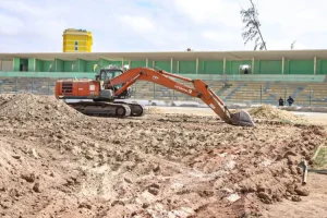 Obras de reabilitação do Estádio Joaquim Morais decorrem a bom ritmo